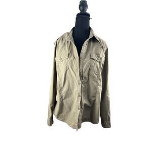 Safari Store Utility Tactical Shirt Women's Small Green Insect Shield Hiking